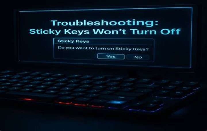 Sticky Keys won't turn off Windows 8