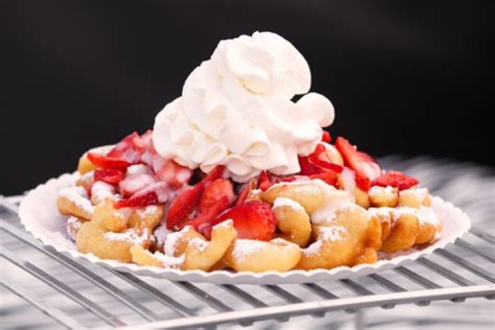 Strawberry Funnel Cake