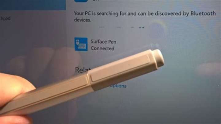 Surface Pen is paired but not writing