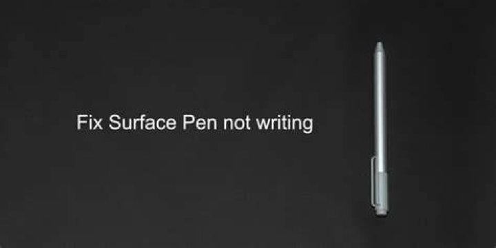 Surface Pen not writing on screen