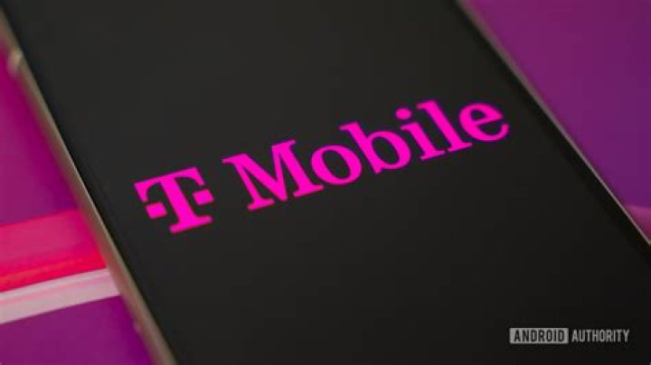 T Mobile logo on phone stock photo T Mobile logo on phone stock photo