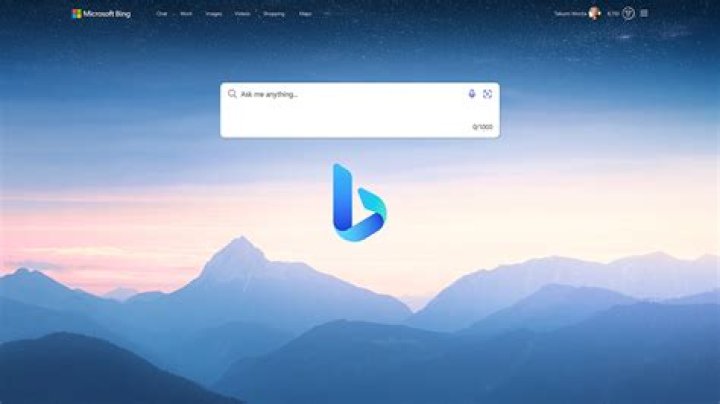 The Bing search engine in Edge