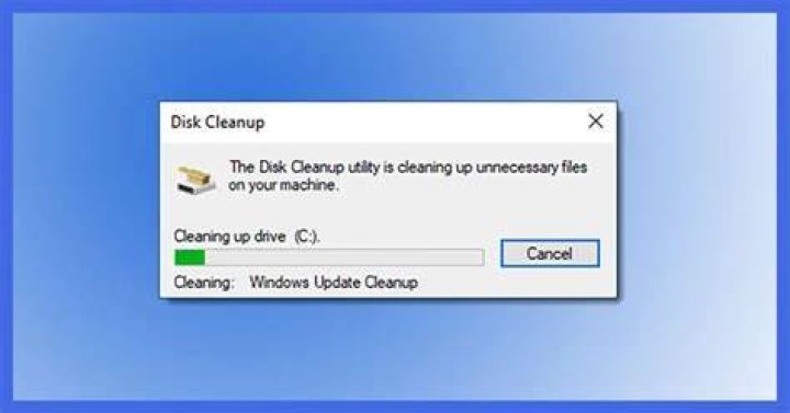 The Disk Clean-up tool The Disk Clean-up utility Windows Error Reporting Event ID 1001