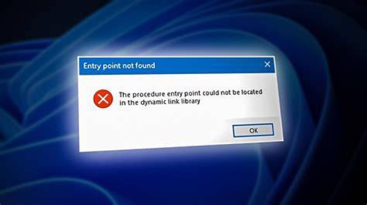 The procedure entry point could not be located