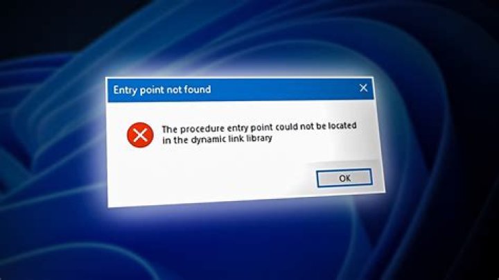 The procedure entry point error on Windows