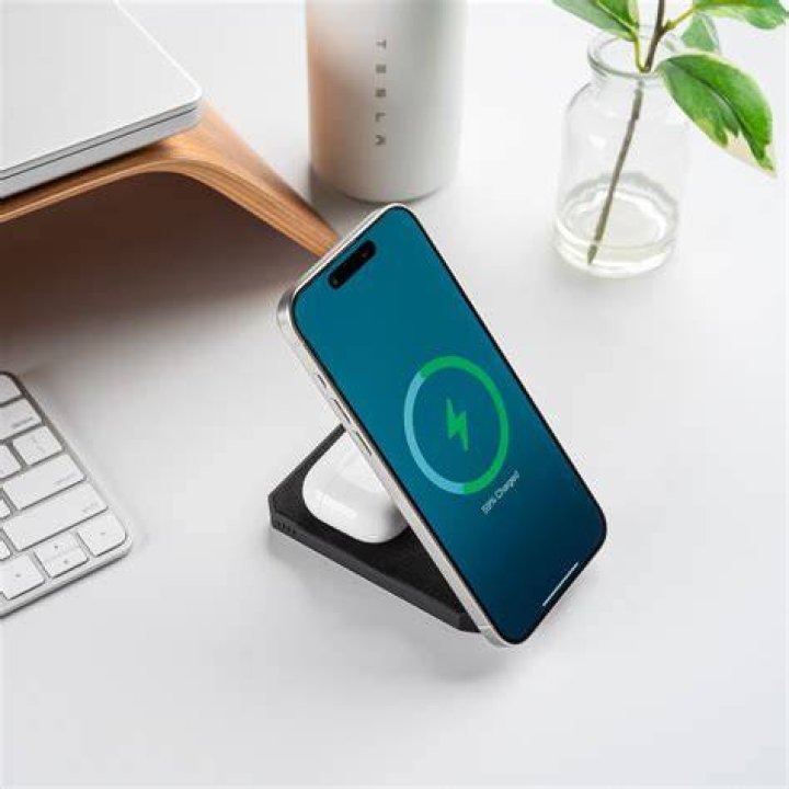 tesla wireless charger The Tesla Wireless Charger in two colors.