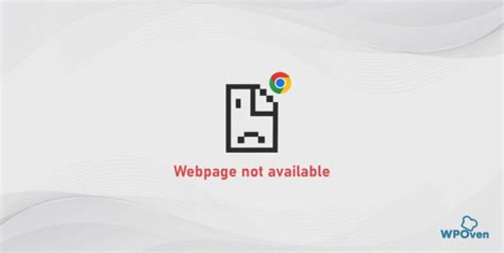 The webpage might be unavailable