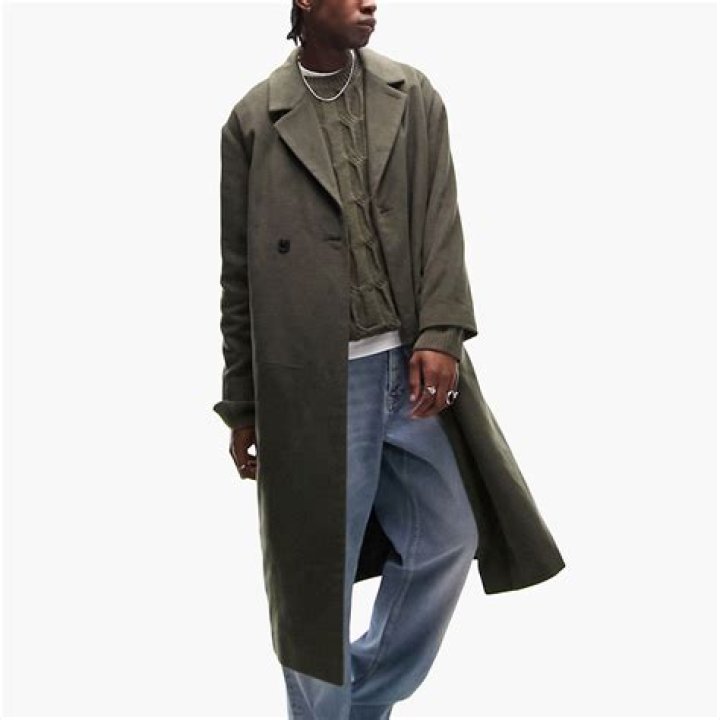 Topman Oversize Melton Topcoat