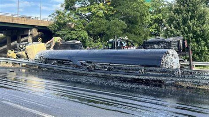 Tractor-Trailer Overturns In Hunterdon County (Developing)
