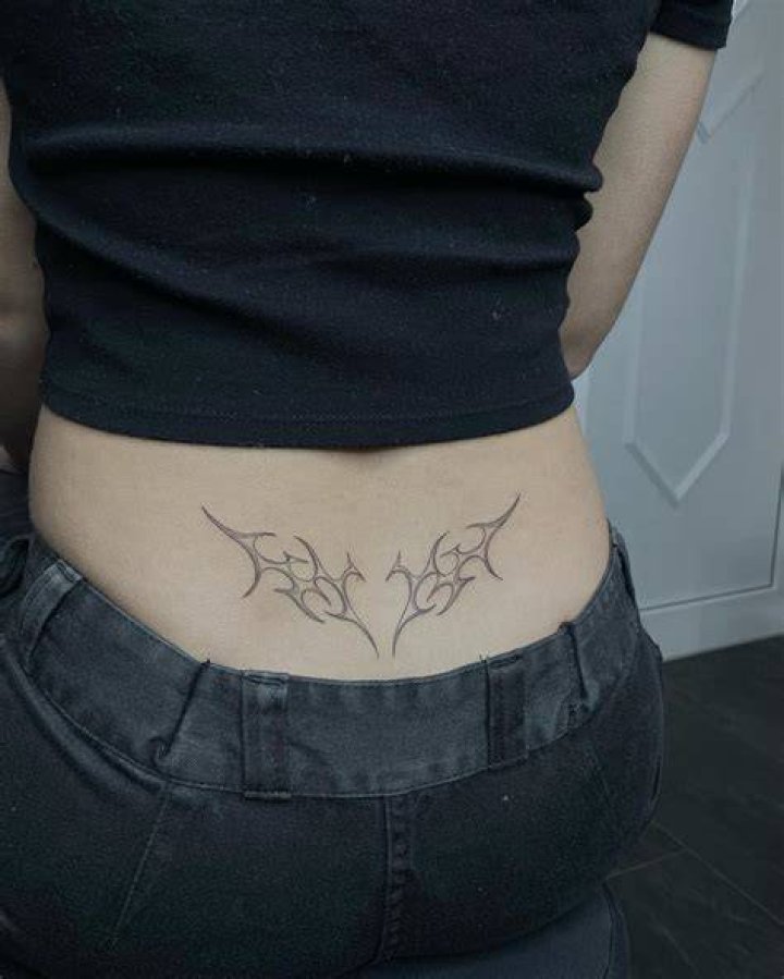 Tribal Lower Back Tattoo
