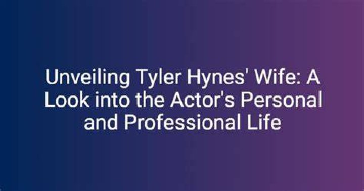 Unveiling Tyler Hynes' Daughter A Glimpse Into Their Lives