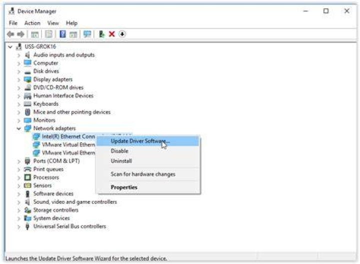 update network driver