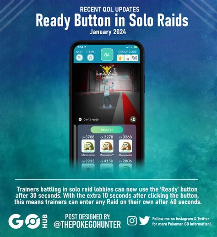update ready button