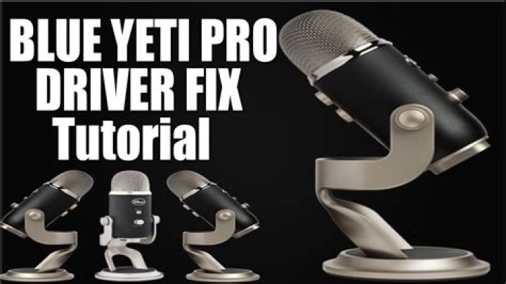 update-sound-driver blue yeti not recognized logitech g hub