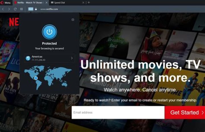 use Opera VPN for Netflix