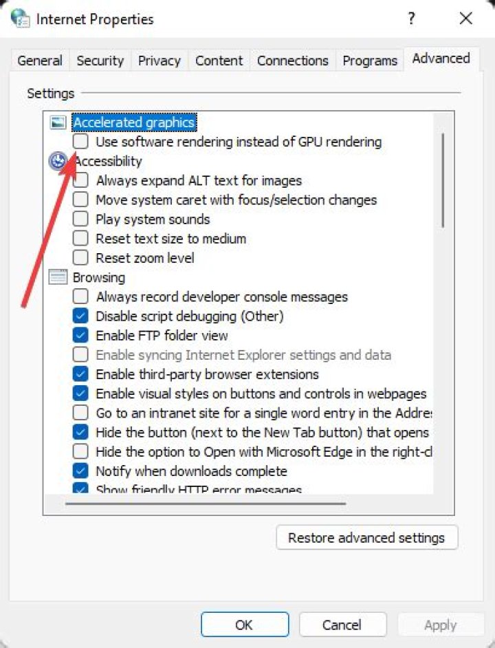 use software rendering instead of GPU