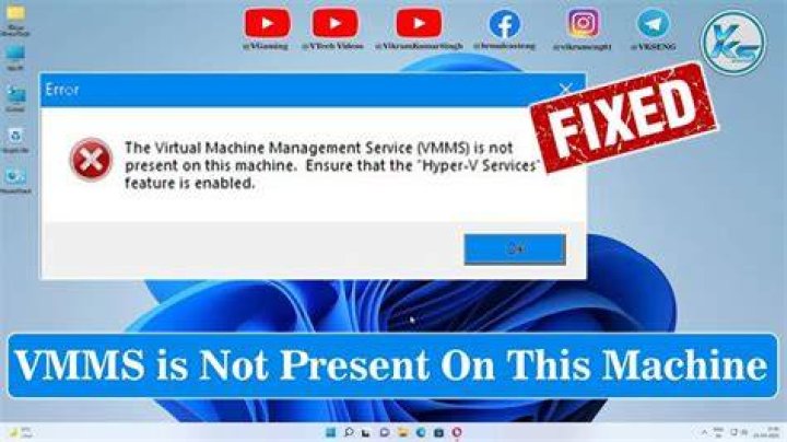 Virtual Machine Management is not present on this machine
