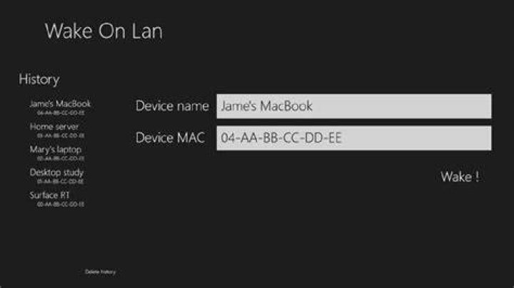 Wake on LAN - Microsoft -WOL