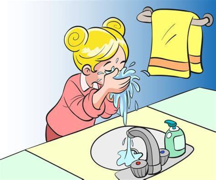 wash face