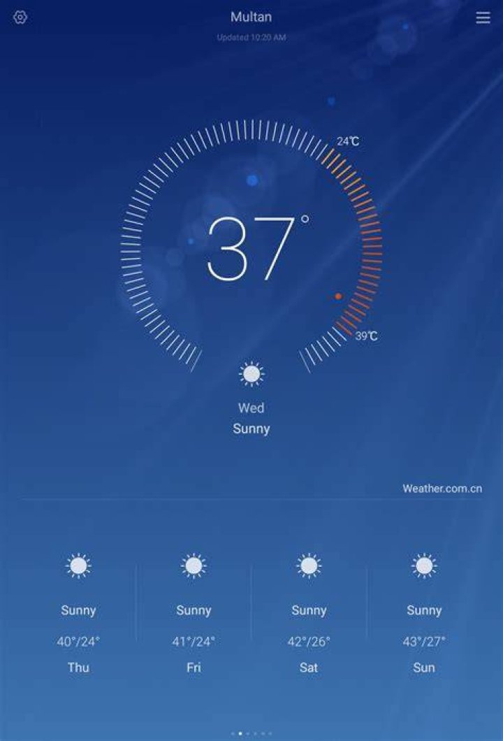 Weather app Huawei