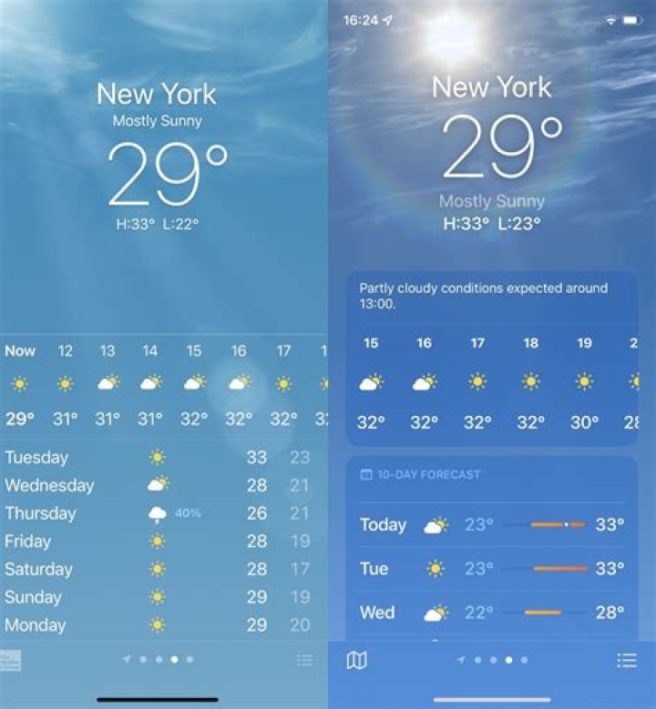 Weather app ios