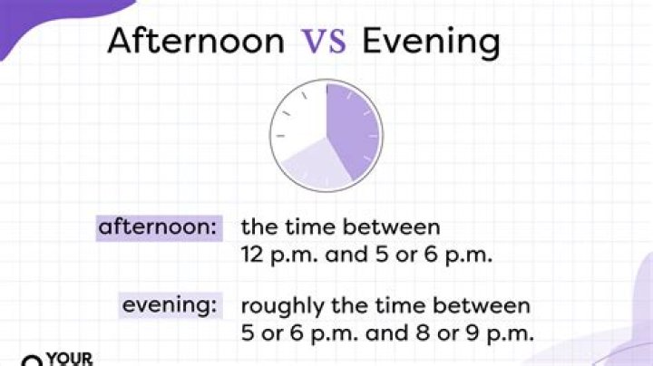 When Does The Afternoon Start