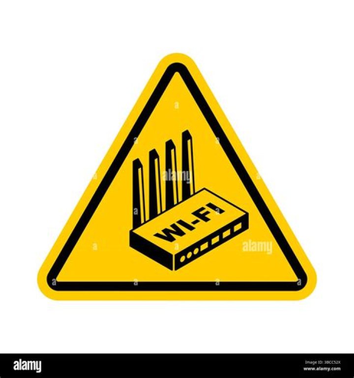 WiFi connection drops yellow triangle