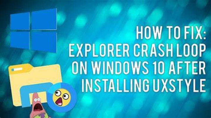 Windows 10 Explorer crash loop