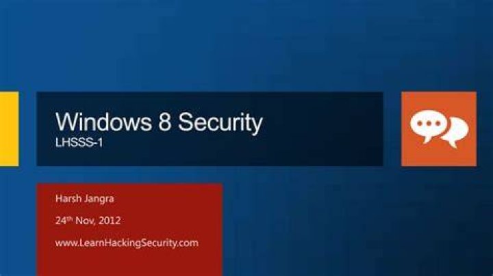 Windows 8 security