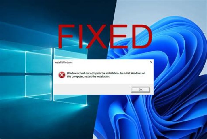 windows could not complete the requested changes