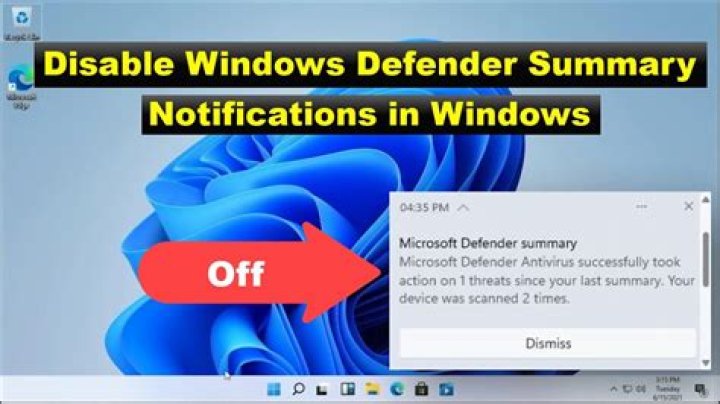 windows defender summary