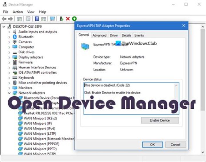 Windows device manager