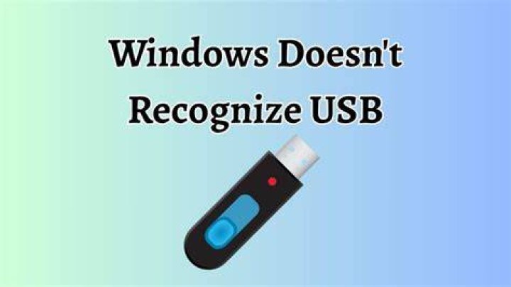 windows Doesn't Recognize USB Devices