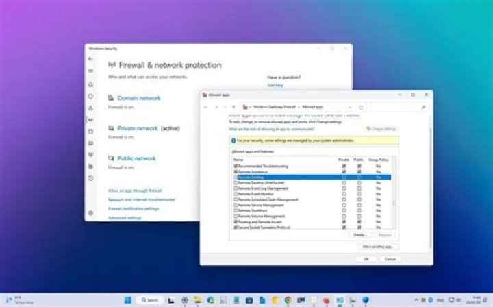 windows firewall rule name