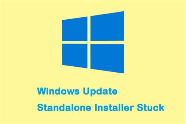 Windows update standalone installer stuck at searching for updates