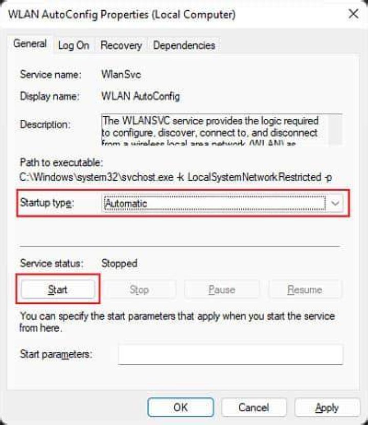 wlan autoconfig automatic