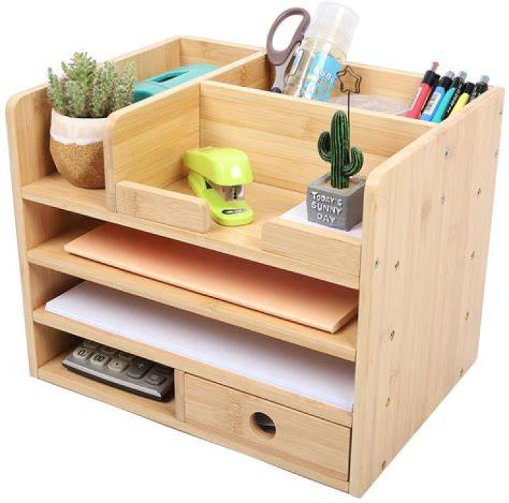 X-cosrack Rustic Wood Storage Organizer Box