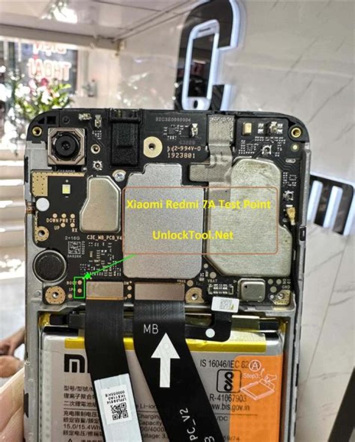 Xiaomi Redmi 7A back of the phone Xiaomi Redmi 7A back of the phone