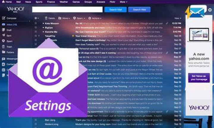 yahoo mail settings cog yahoo mail settings cog