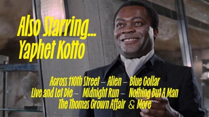 Yaphet Kotto in black baseball cap