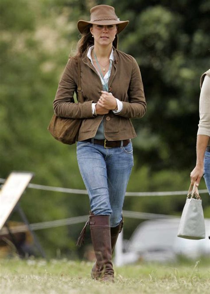 young Kate Middleton wearing hat