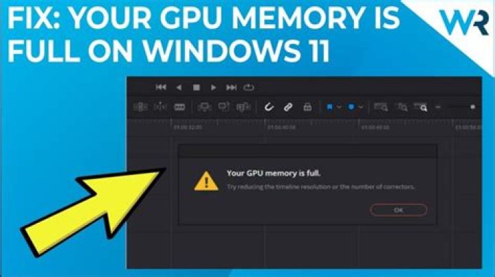 Your GPU memory is full? Try these fixes to resolve it